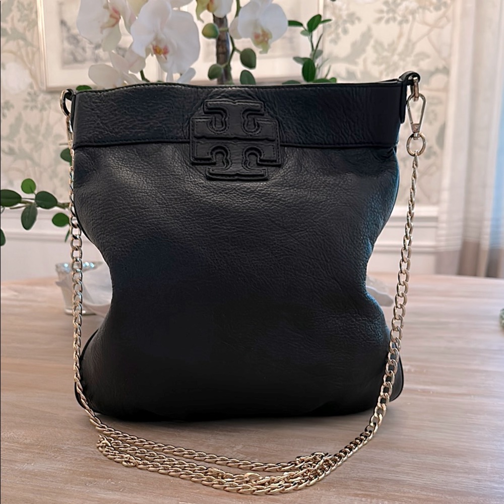 Tory Burch Black Leather Crossbody Bag